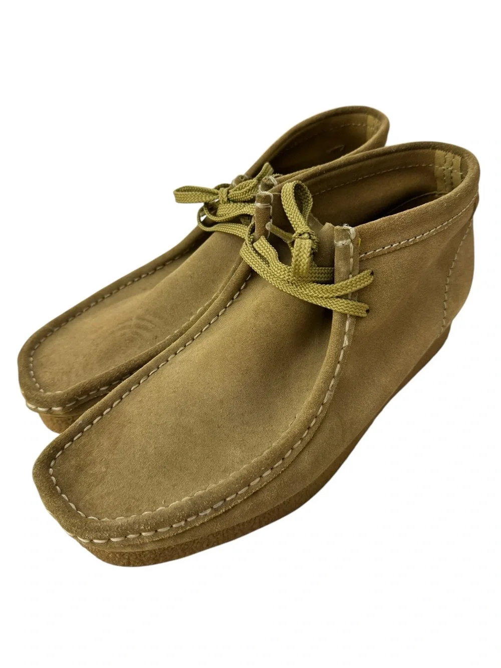 Clarks Olive Suede Chukka Wallabee Boot - Men